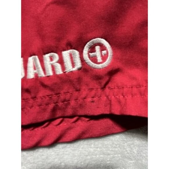 Men’s Red Original Watermen Life Guard Swim Trunks Size 34 - Picture 6 of 11